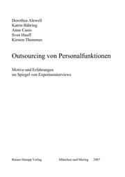 Tapa de Outsourcing von Personalfunktionen