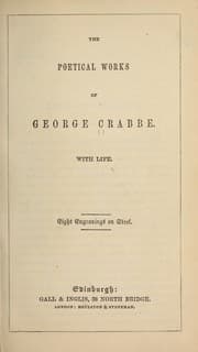 Tapa de The poetical works of George Crabbe