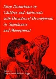 Tapa de Sleep disturbance in children and adolescents with disorders of development