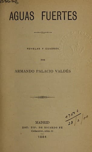 Tapa de Aguas fuertes