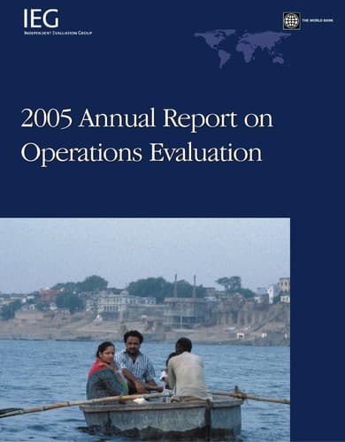 Tapa de 2005 Annual Report on Operations Evaluation