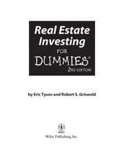 Tapa de Real estate investing for dummies