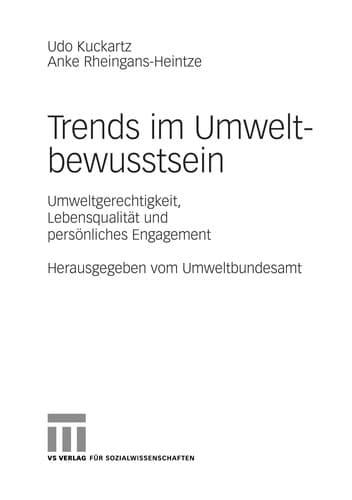 Tapa de Trends im umweltbewusstsein