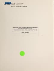 Tapa de Issues related to the federal government drug payment policies in the reformed health care environment