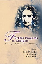 Tapa de Further progress in analysis