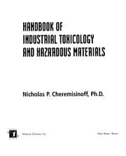 Tapa de Handbook of industrial toxicology and hazardous materials