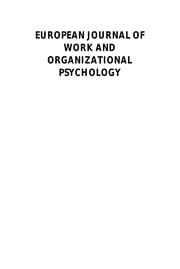 Tapa de European journal of work and organizational psychology