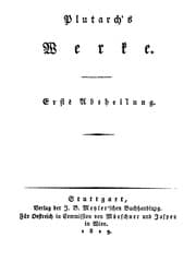 Tapa de Plutarch's Werke
