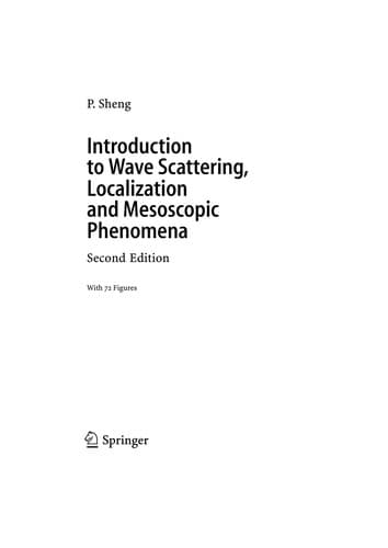 Tapa de Introduction to wave scattering, localization and mesoscopic phenomena