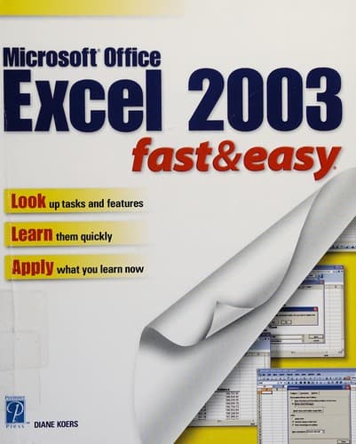 Tapa de Microsoft Office Excel 2003 fast & easy
