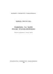 Tapa de Warszawa na mapie Polski stanisławowskiej