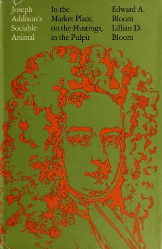 Tapa de Joseph Addison's sociable animal