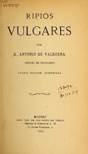 Tapa de Ripios vulgares