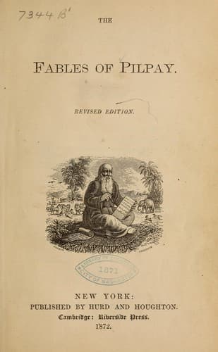 Tapa de Kitāb Kalīlah wa-Dimnah