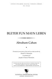 Tapa de Bleṭer fun mayn leben