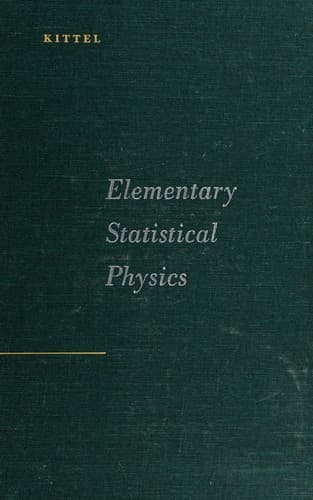 Tapa de Elementary statistical physics.