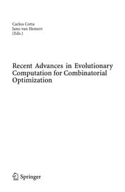 Tapa de Recent Advances in Evolutionary Computation for Combinatorial Optimization