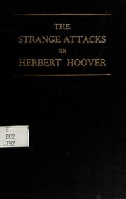 Tapa de The strange attacks on Herbert Hoover