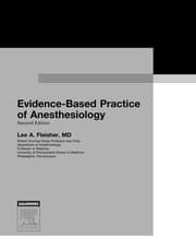 Tapa de Evidence-based practice of anesthesiology