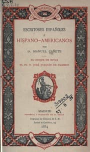 Tapa de Escritores españoles é hispano-americanos