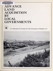 Tapa de Advance land acquisition by local governments