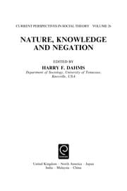 Tapa de Nature, knowledge and negation