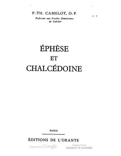 Tapa de Les conciles d'E phe  se et de Chalce doine