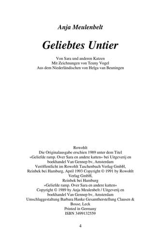 Tapa de Geliebtes Untier
