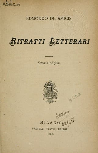 Tapa de Ritratti Letterari