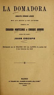 Tapa de La domadora
