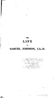 Tapa de The life of Samuel Johnson, LL.D.