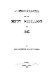 Tapa de Reminiscences of the Sepoy Rebellion of 1857