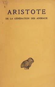 Tapa de De la génération des animaux