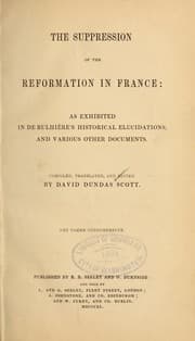 Tapa de The suppression of the reformation in France
