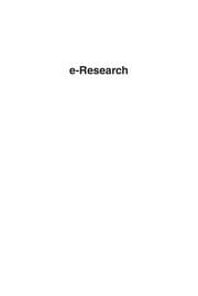 Tapa de e-Research