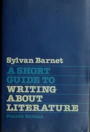 Tapa de A short guide to writing about literature