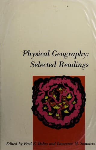Tapa de Physical geography: selected readings