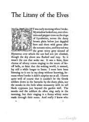Tapa de The Litany Of The Elves