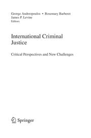 Tapa de International criminal justice