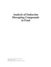 Tapa de Analysis of endocrine disrupting compounds in food