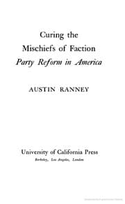 Tapa de Curing the mischiefs of faction