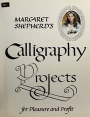 Tapa de Margaret Shepherd's calligraphy projects for pleasure and profit