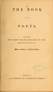 Tapa de The book of the poets