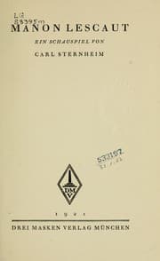 Tapa de Manon Lescaut