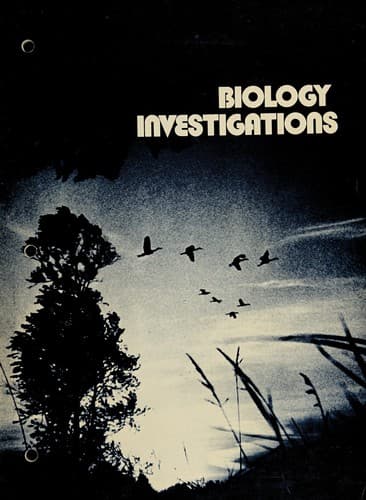 Tapa de Biology investigations