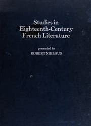 Tapa de Studies in eighteenth-century French literature
