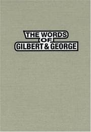 Tapa de The words of Gilbert & George