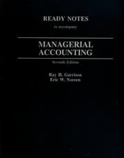 Tapa de Ready Notes to Accompany Managerial Accounting