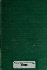 Tapa de Projective psychology; clinical approaches to the total personality