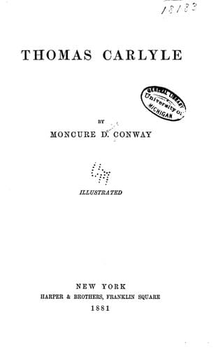 Tapa de Thomas Carlyle